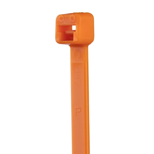 Cable Tie, 11-1/2 in L, 3 in Max Bundle Dia., Orange, Nylon 6/6, 40 lb Strength, 1000 PK